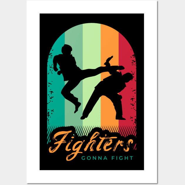 Fighter Design for a Martial Arts Lover Wall Art by AlleyField